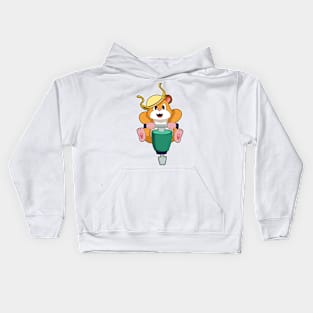 Hamster with Jackhammer Kids Hoodie